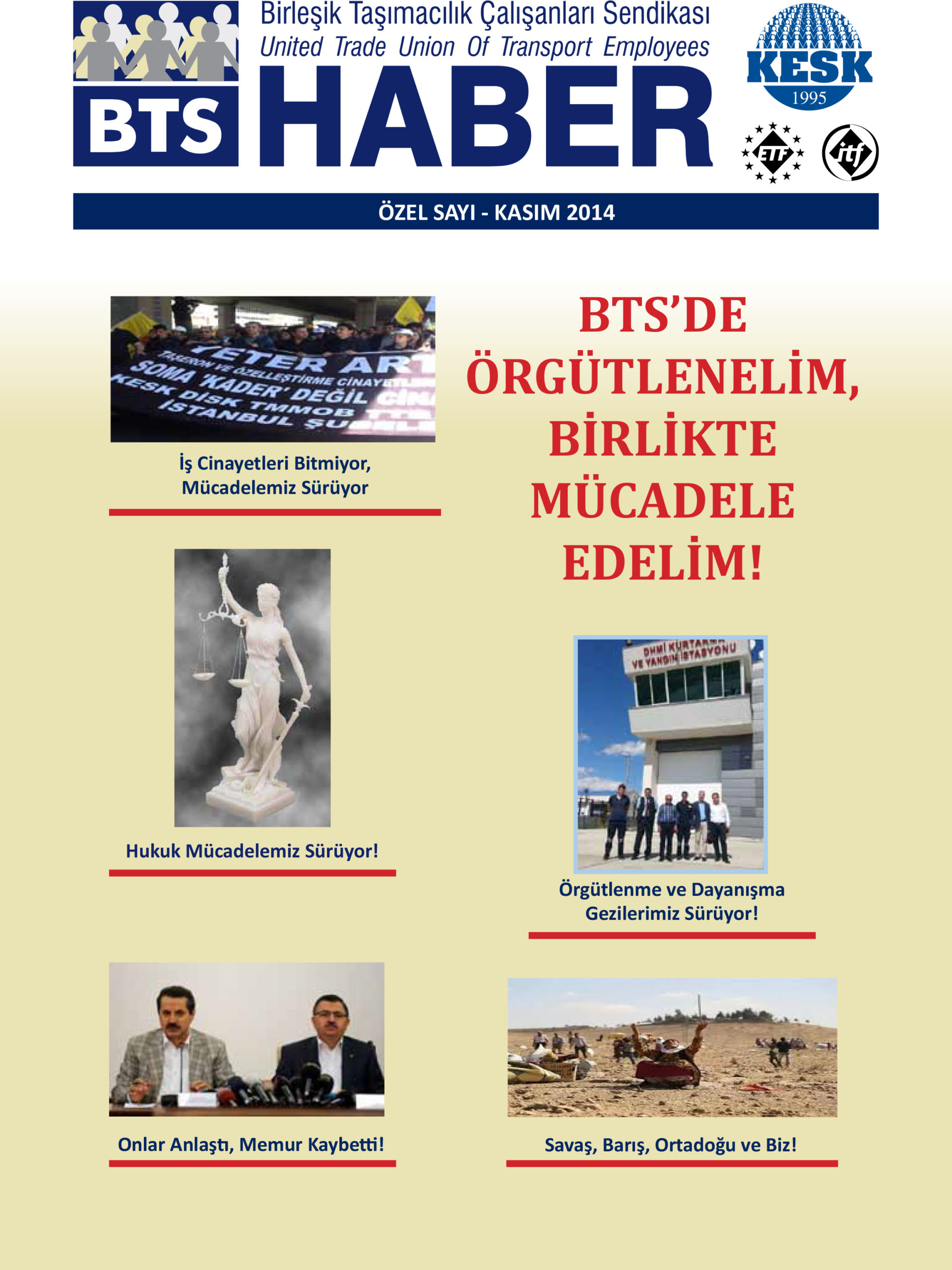 "BTS'de Örgütlenelim.. Birlikte Mücadele Edelim" Broşürü